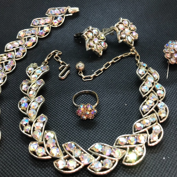 vintage aurora borealias full parure - Picture 3 of 8